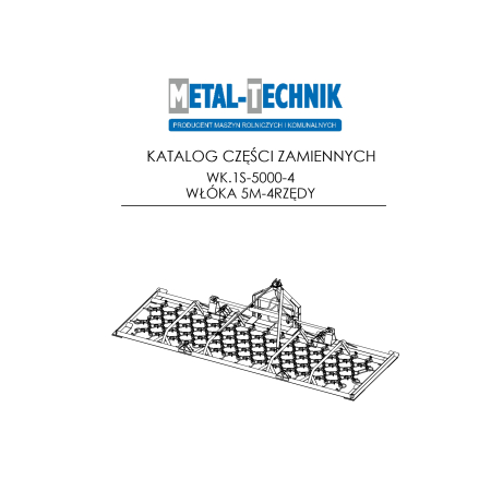 Katalog części zamiennych Włóka łąkowa 1 siłownik 5000-4